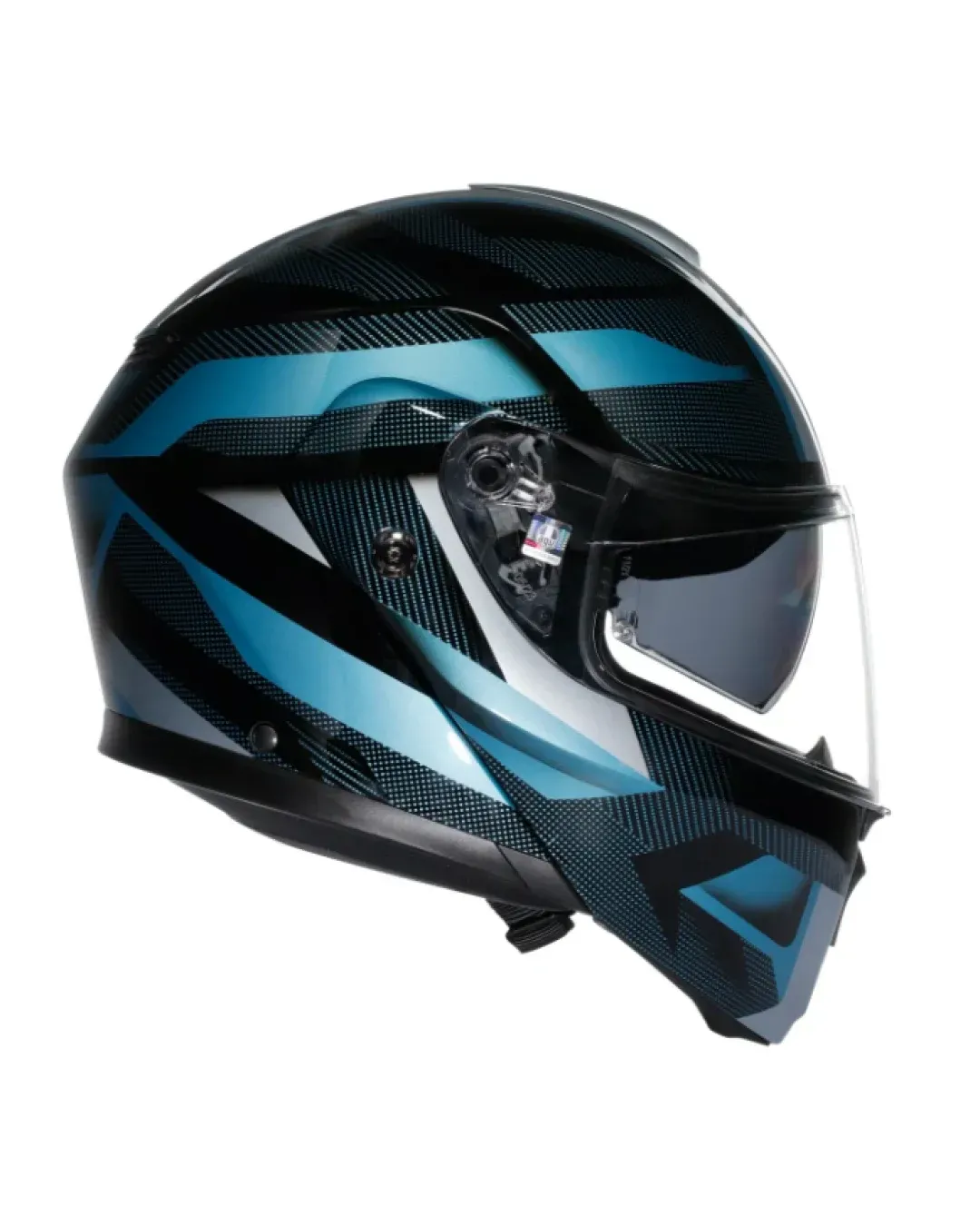 Модуларна каска AGV STREETMODULAR LEDRO MATT BLACK/POWDER BLUE