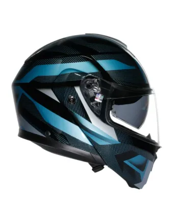 Модуларна каска AGV STREETMODULAR LEDRO MATT BLACK/POWDER BLUE