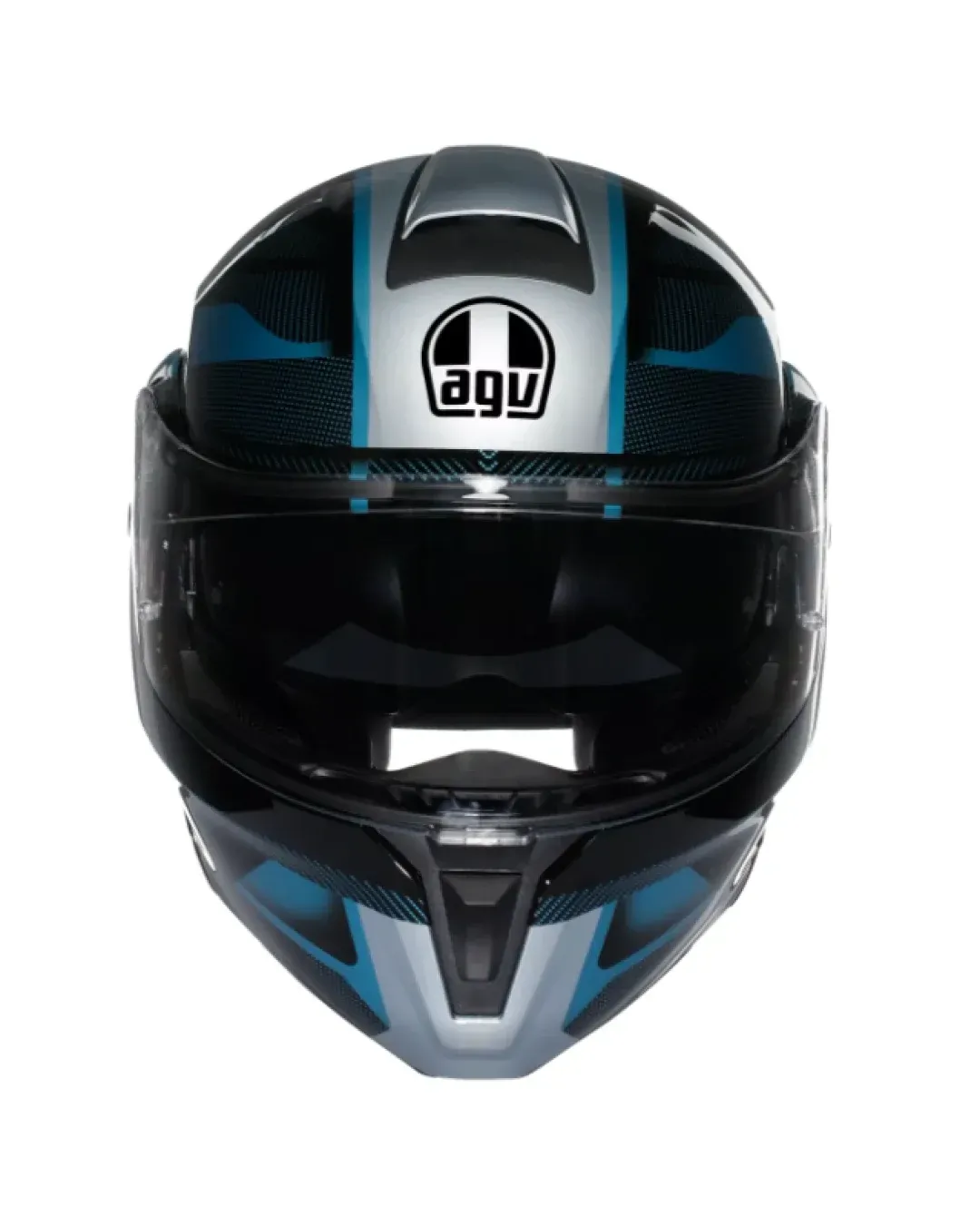 Модуларна каска AGV STREETMODULAR LEDRO MATT BLACK/POWDER BLUE