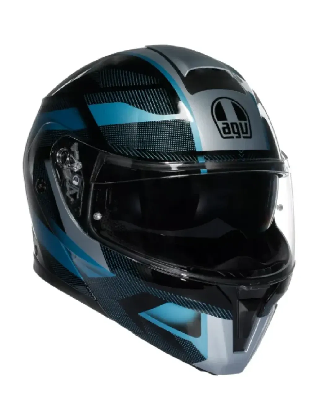 Модуларна каска AGV STREETMODULAR LEDRO MATT BLACK/POWDER BLUE
