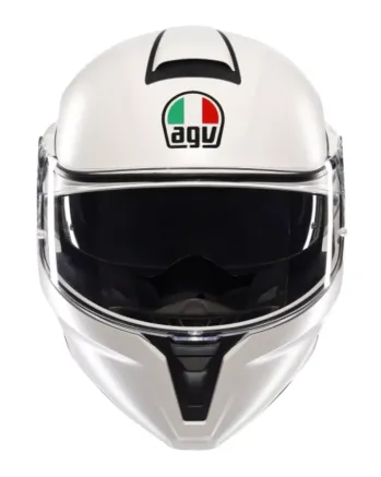 Модуларна каска AGV STREETMODULAR MONO MATT BLACK MATERIA WHITE