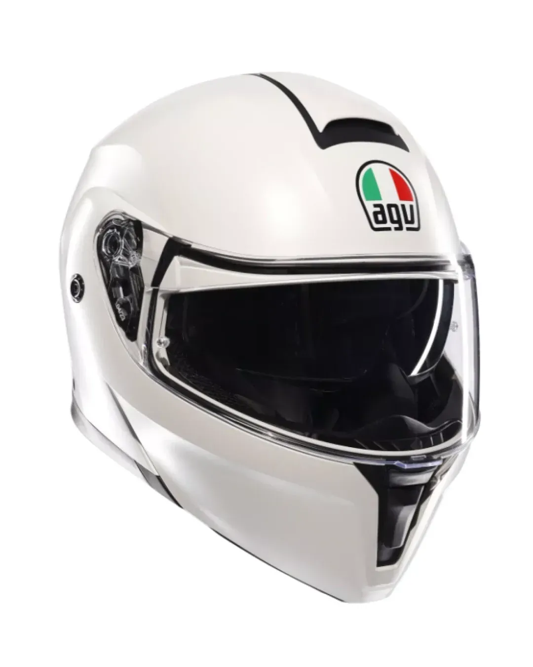 Модуларна каска AGV STREETMODULAR MONO MATT BLACK MATERIA WHITE