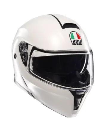 Модуларна каска AGV STREETMODULAR MONO MATT BLACK MATERIA WHITE