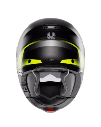 Модуларна каска AGV TOURMODULAR PERCEPTION MATT BLACK/YELLOW FLUO