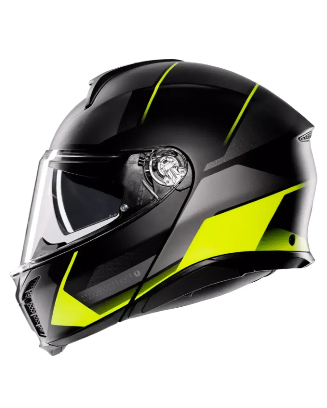 Модуларна каска AGV TOURMODULAR PERCEPTION MATT BLACK/YELLOW FLUO