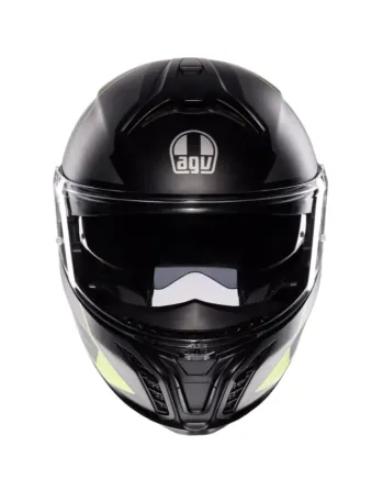 Модуларна каска AGV TOURMODULAR PERCEPTION MATT BLACK/YELLOW FLUO