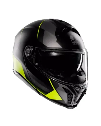 Модуларна каска AGV TOURMODULAR PERCEPTION MATT BLACK/YELLOW FLUO