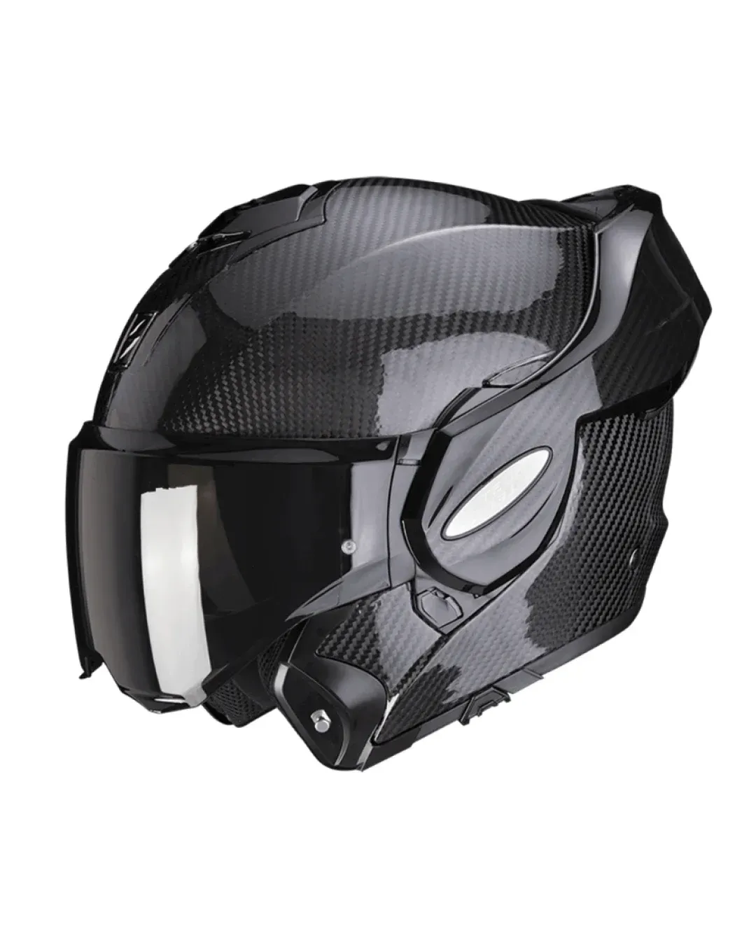 Модуларна каска Scorpion Exo-Tech Evo Carbon Solid Black