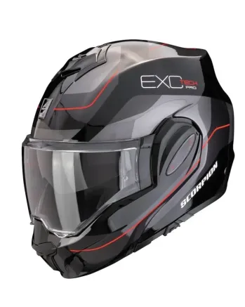 Модуларна каска SCORPION Exo-Tech Evo Pro Commuta black/grey/red