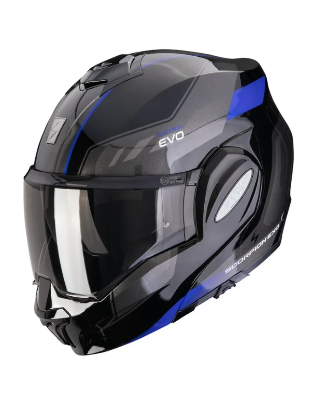 Модуларна каска SCORPION Exo-Tech Evo SOCIUS BLACK/BLUE