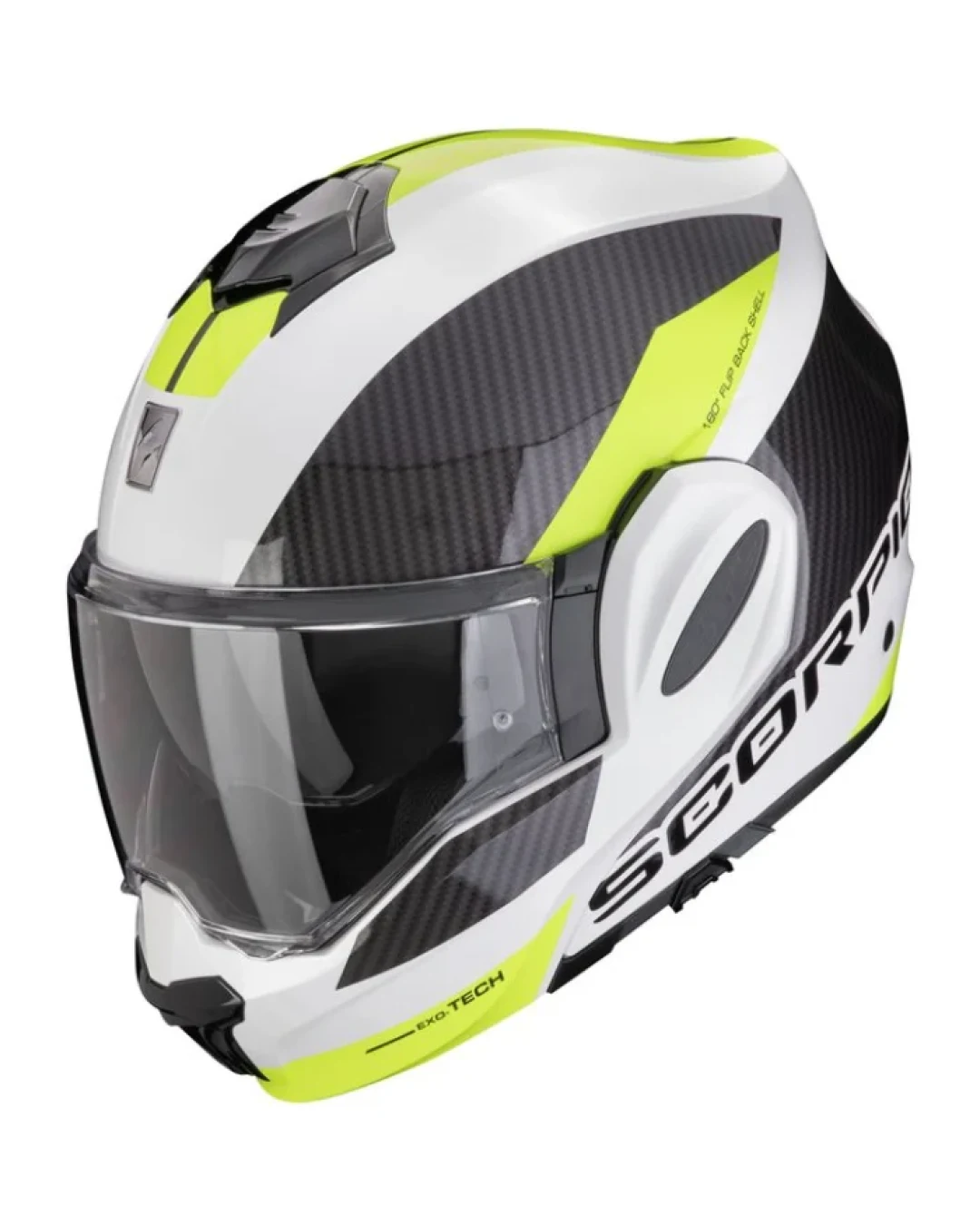 Модуларна каска SCORPION Exo-Tech Evo Team WHITE/YELLOW