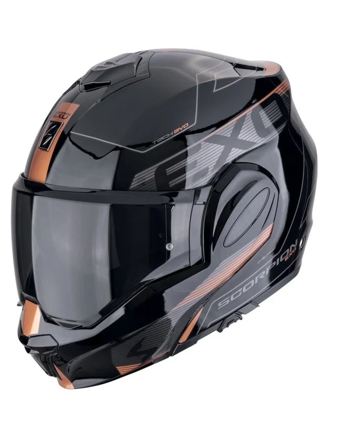 Модуларна каска SCORPION EXO-TECH EVO TRAVELLER Black-Copper