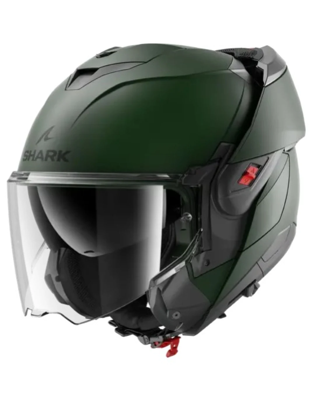 Модуларна каска SHARK OXO Mat Dark Green Matt