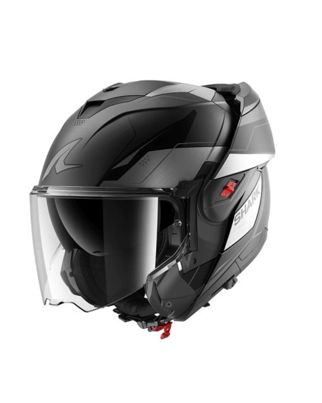 Модуларна каска SHARK OXO MEKARIUM MAT BLACK/GREY