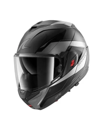 Модуларна каска SHARK OXO MEKARIUM MAT BLACK/GREY