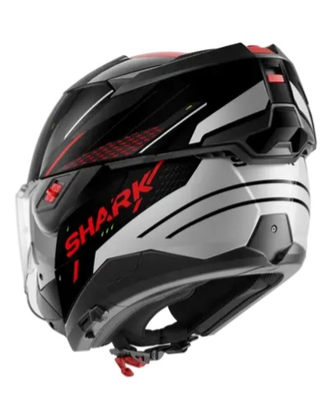 Модуларна каска SHARK OXO RYDGER Black/Silver/Red