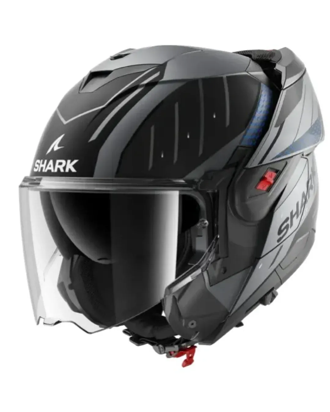 Модуларна каска SHARK OXO RYDGER Mat Anthracite Blue Black
