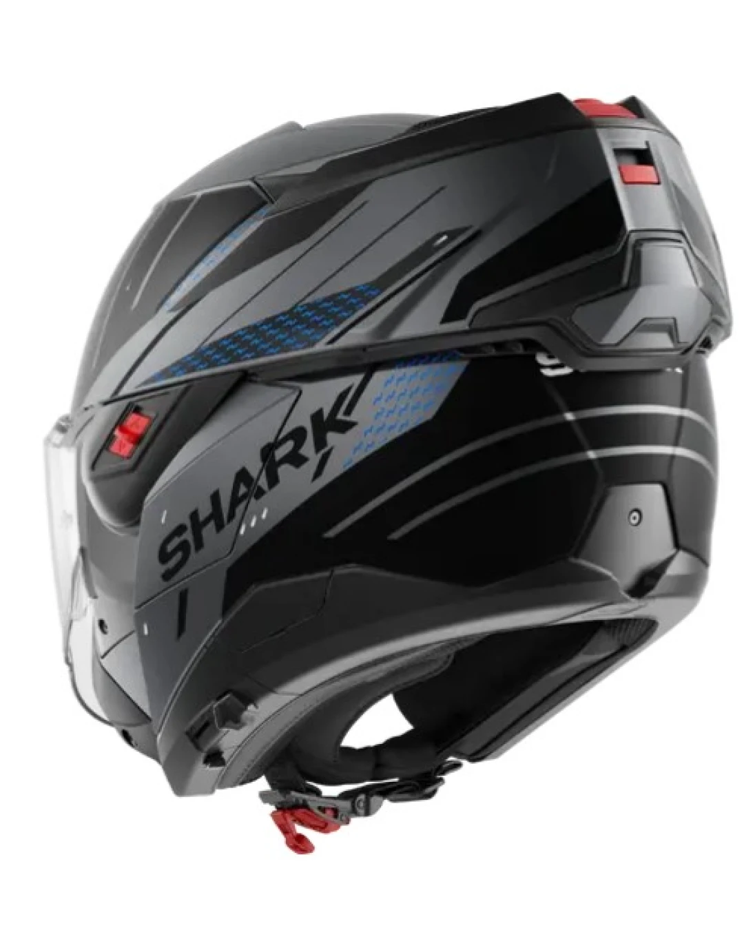 Модуларна каска SHARK OXO RYDGER Mat Anthracite Blue Black