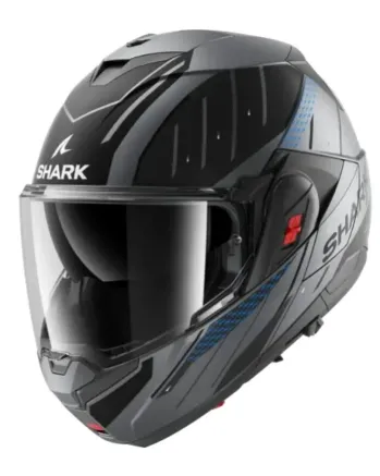 Модуларна каска SHARK OXO RYDGER Mat Anthracite Blue Black