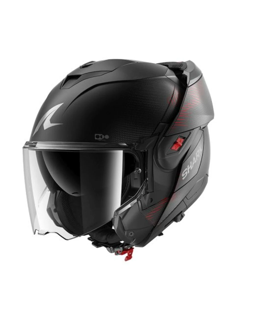 Модуларна каска SHARK OXO SP LYNE MAT BLACK/RED