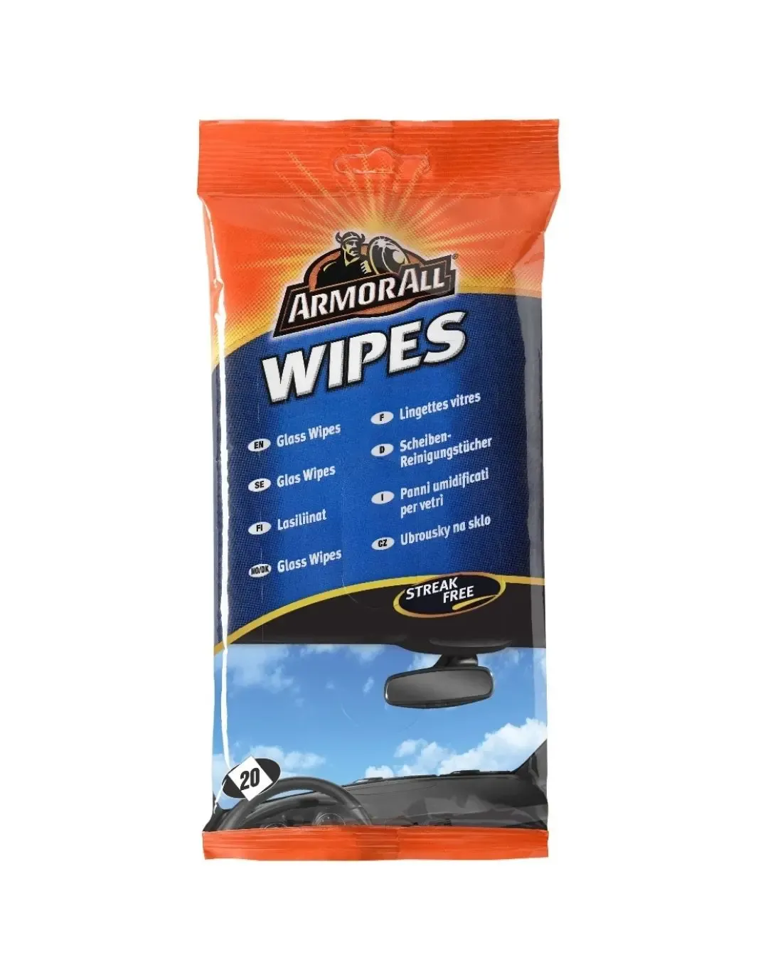 Мокри кърпи за стъкло Armor All Glass Wipes (20 броя)
