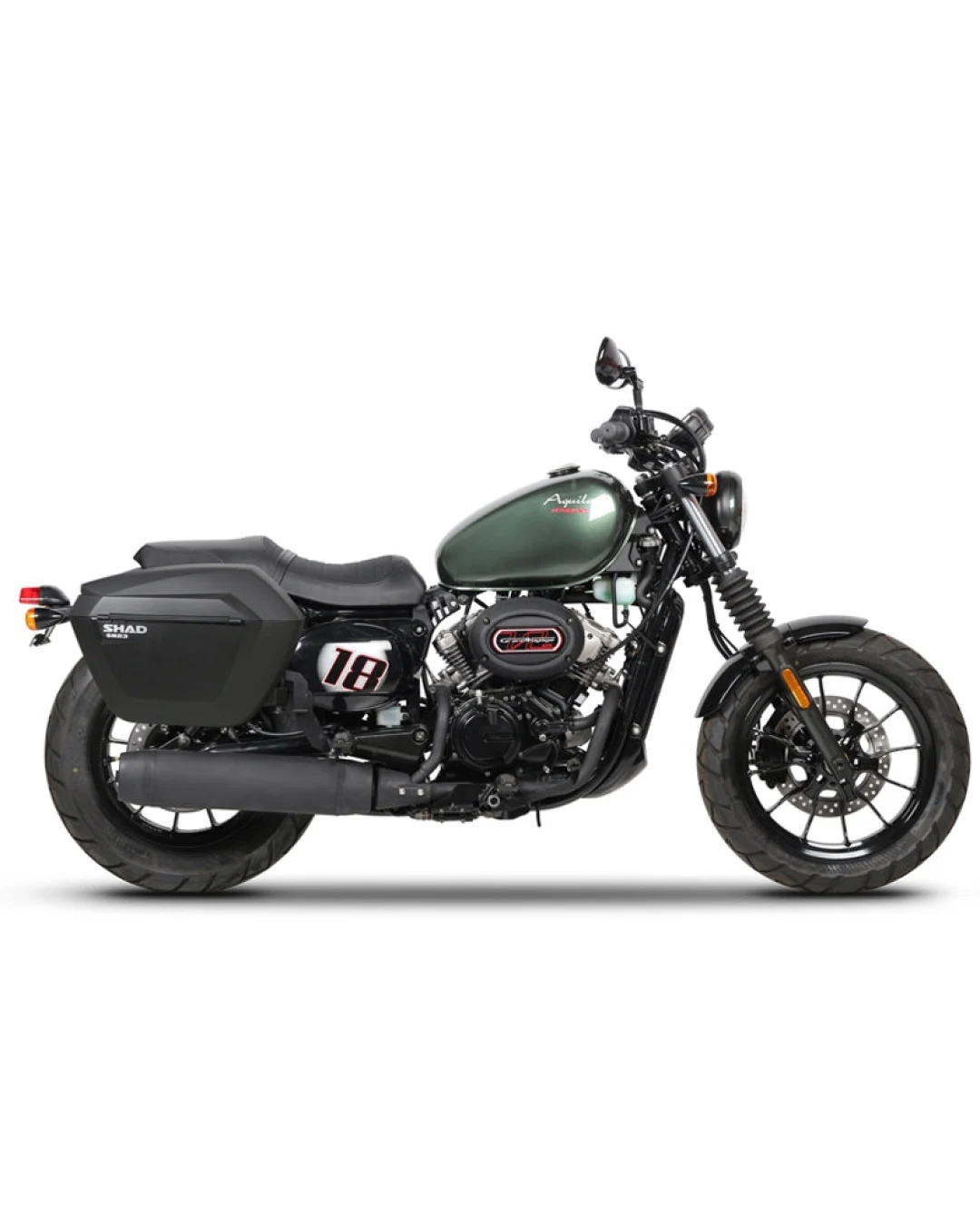 Монтажен комплект за куфари SHAD 3P SYSTEM HYOSUNG GV 125 AQUILA '18'19