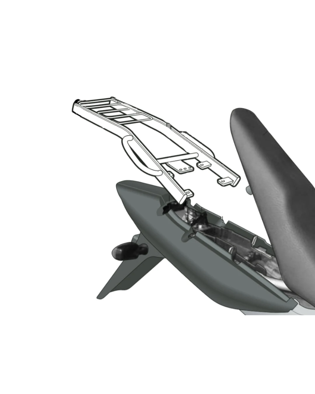 Монтажен комплект за куфари SHAD KIT TOP HONDA CBF 250'04