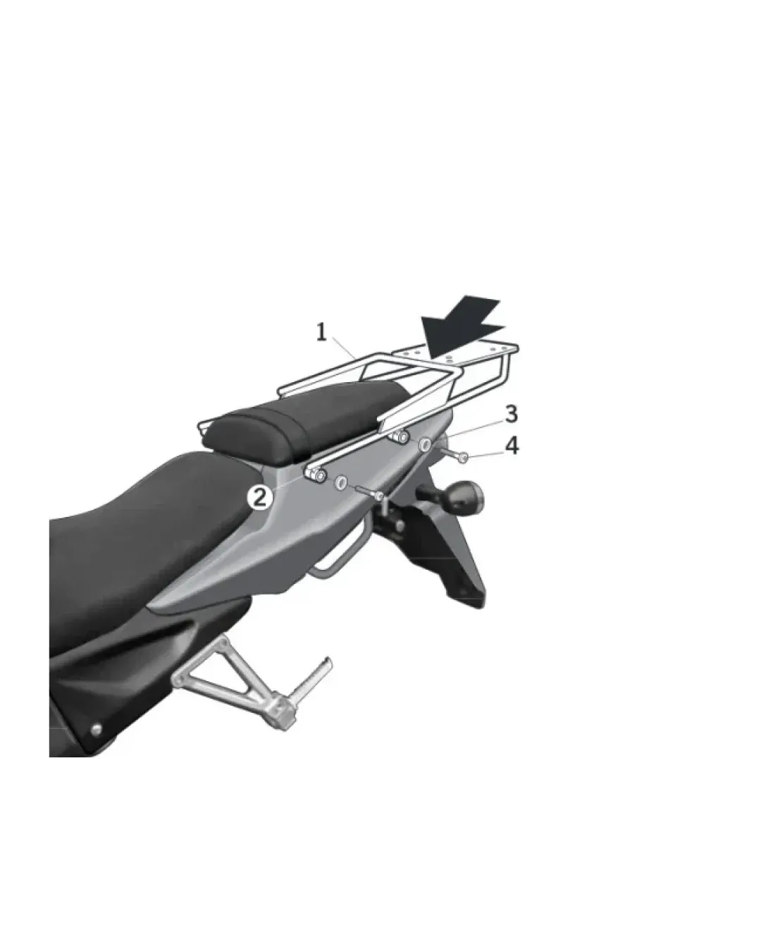 Монтажен комплект за куфари SHAD TOP MASTER DAELIM ROADWIN 125