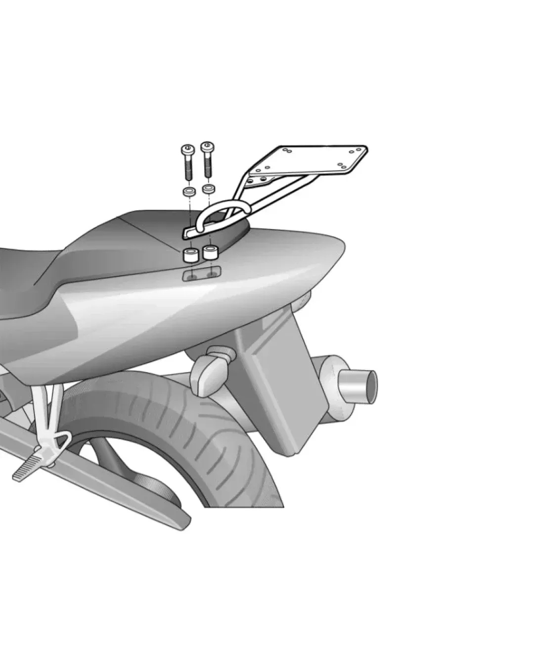 Монтажен комплект за куфари SHAD TOP MASTER HONDA CBR 600´01
