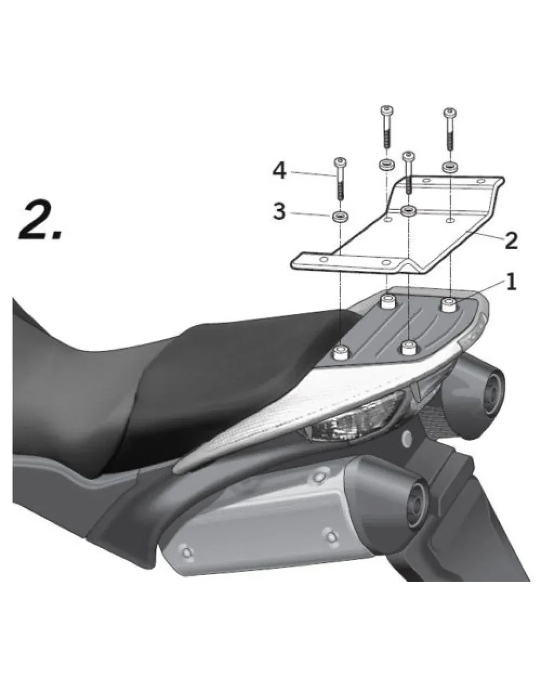 Монтажен комплект за куфари SHAD TOP MASTER HONDA VFR 800 VTE 02