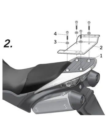 Монтажен комплект за куфари SHAD TOP MASTER HONDA VFR 800 VTE 02