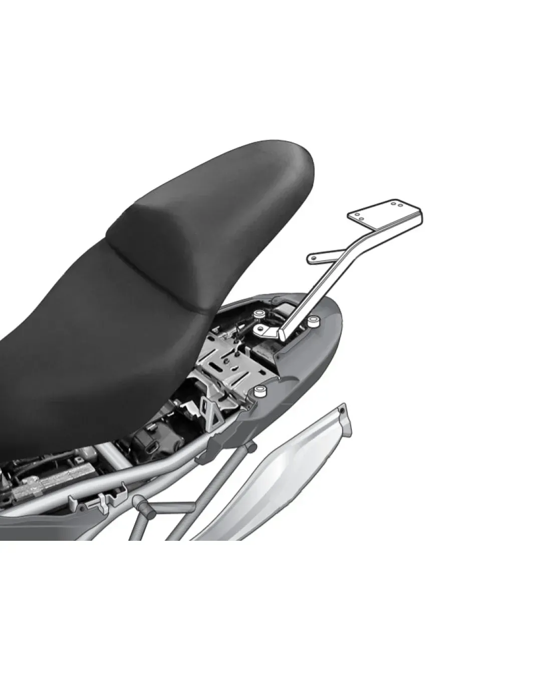 Монтажен комплект за куфари SHAD TOP MASTER KAWASAKI VERSYS 650 '07