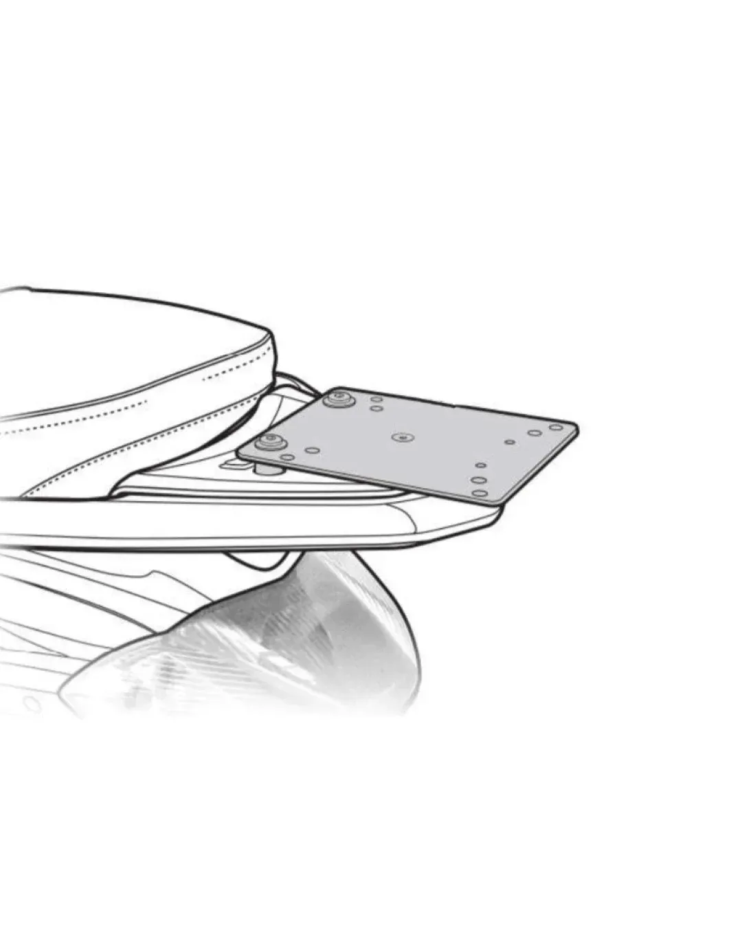 Монтажен комплект за куфари SHAD TOP MASTER PIAGGIO LIBERTY '05-19