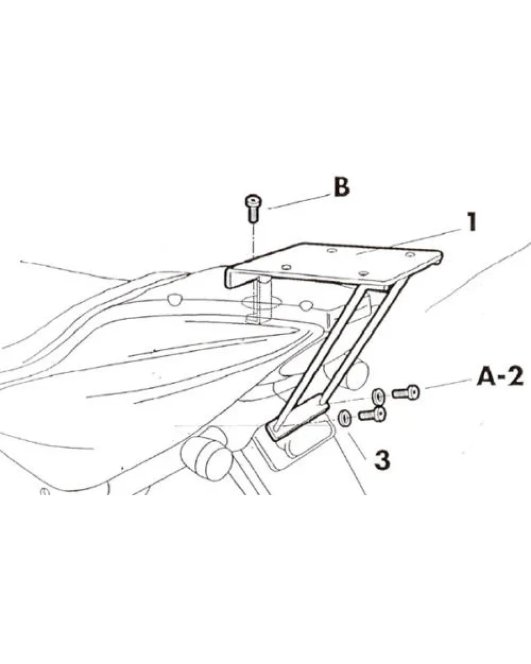 Монтажен комплект за куфари SHAD TOP MASTER YAMAHA AEROX 50 97