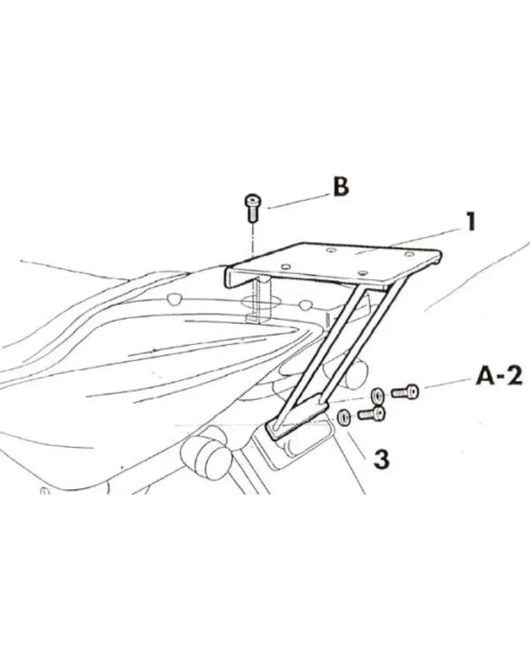Монтажен комплект за куфари SHAD TOP MASTER YAMAHA AEROX 50 97