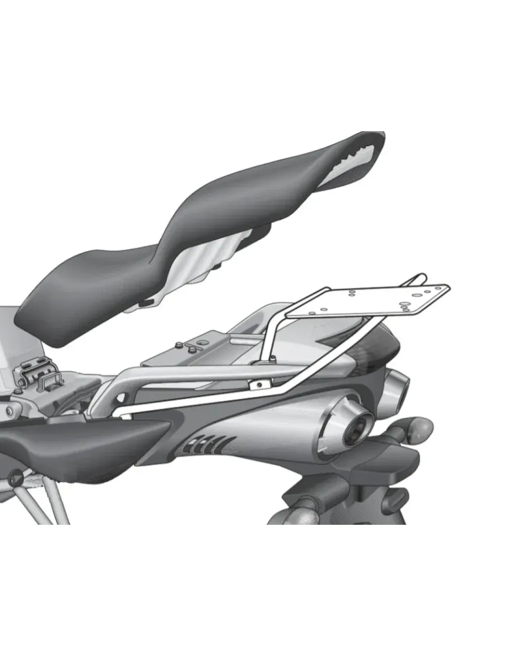 Монтажен комплект за куфари SHAD TOP MASTER YAMAHA FAZER 600 04-09