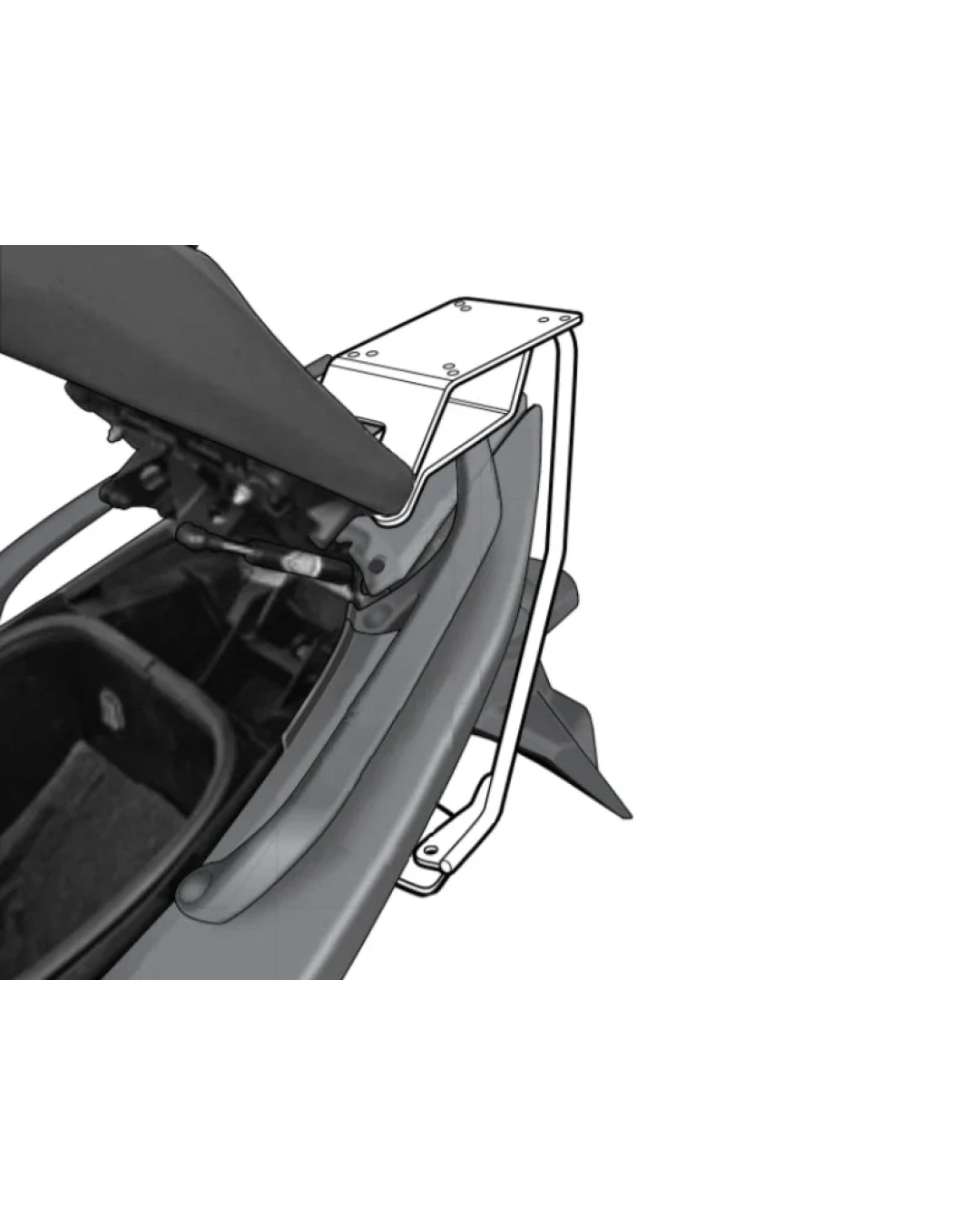 Монтажен комплект за куфари SHAD TOP MASTER YAMAHA T-MAX 500 08