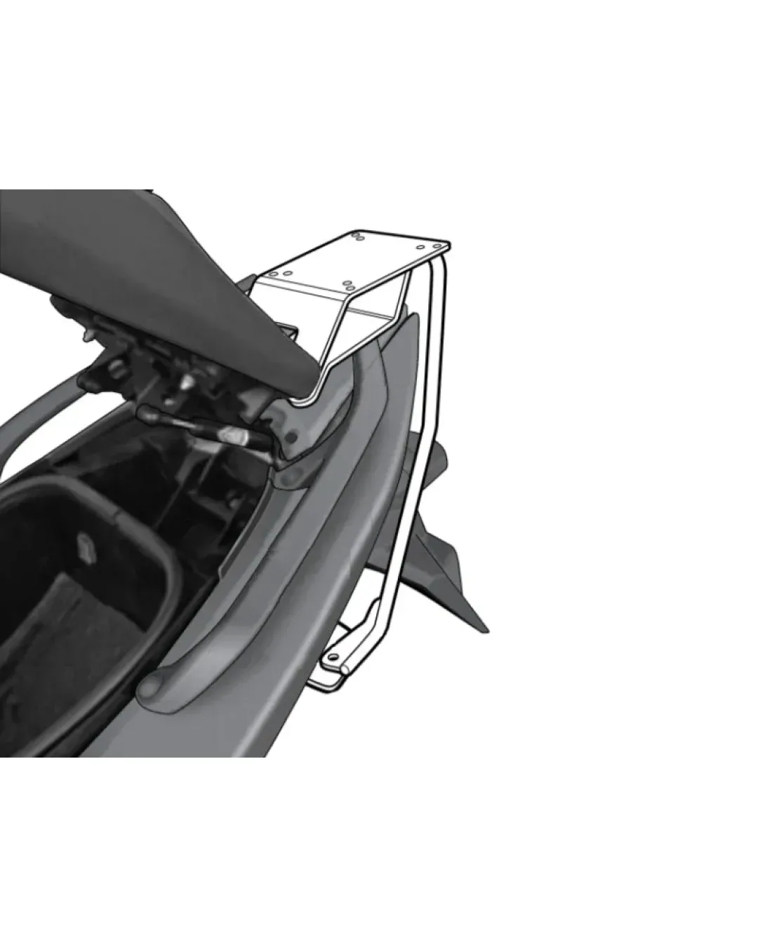 Монтажен комплект за куфари SHAD TOP MASTER YAMAHA T-MAX 500 08