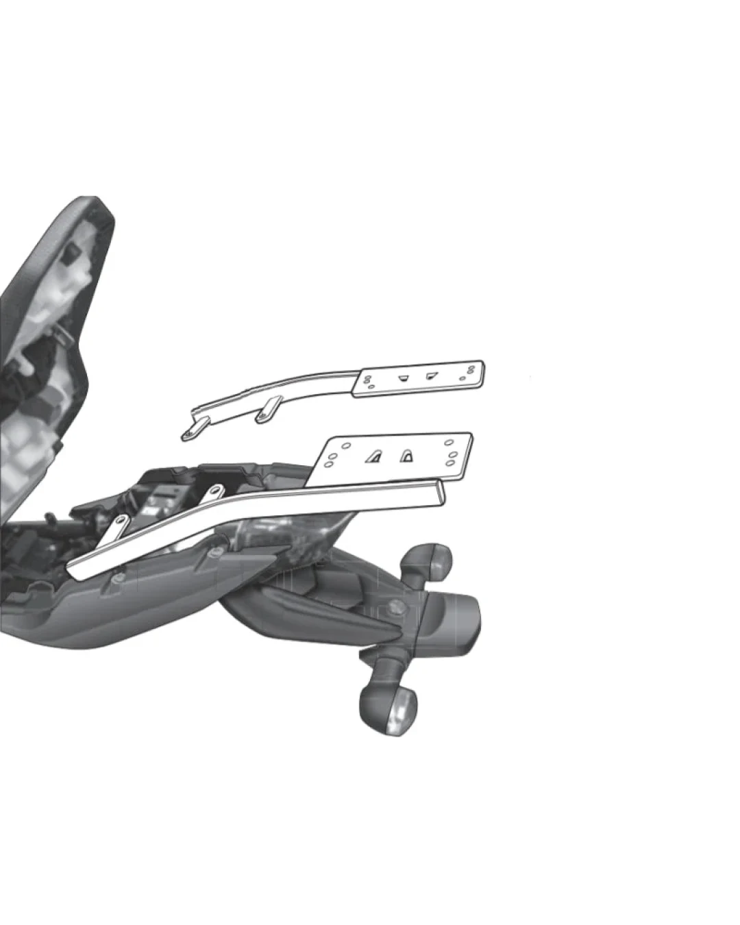 Монтажен комплект за куфари SHAD TOP MASTER YAMAHA XJ 600 09-10