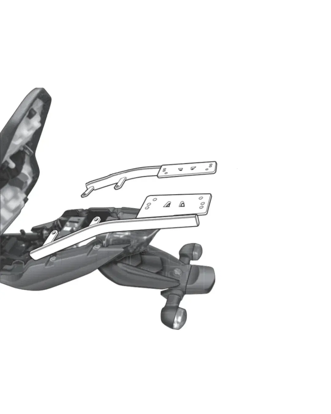 Монтажен комплект за куфари SHAD TOP MASTER YAMAHA XJ 600 09-10