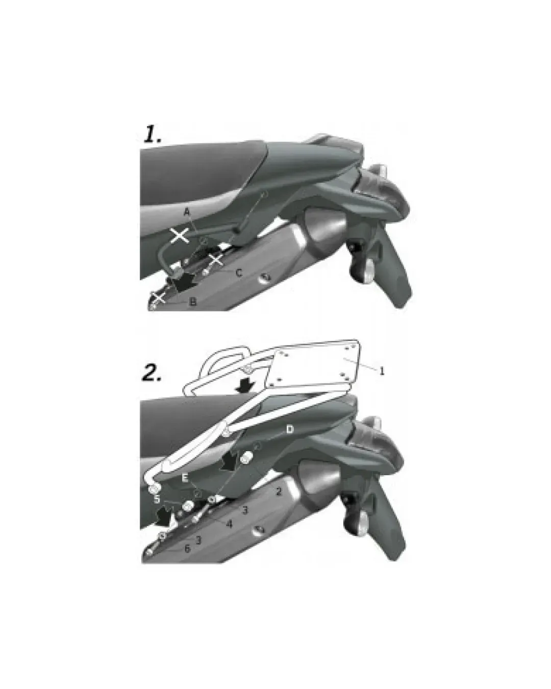 Монтажен комплект за куфари SHAD TOP MASTER YAMAHA XT 660 R/X '04/08