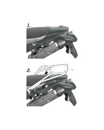 Монтажен комплект за куфари SHAD TOP MASTER YAMAHA XT 660 R/X '04/08