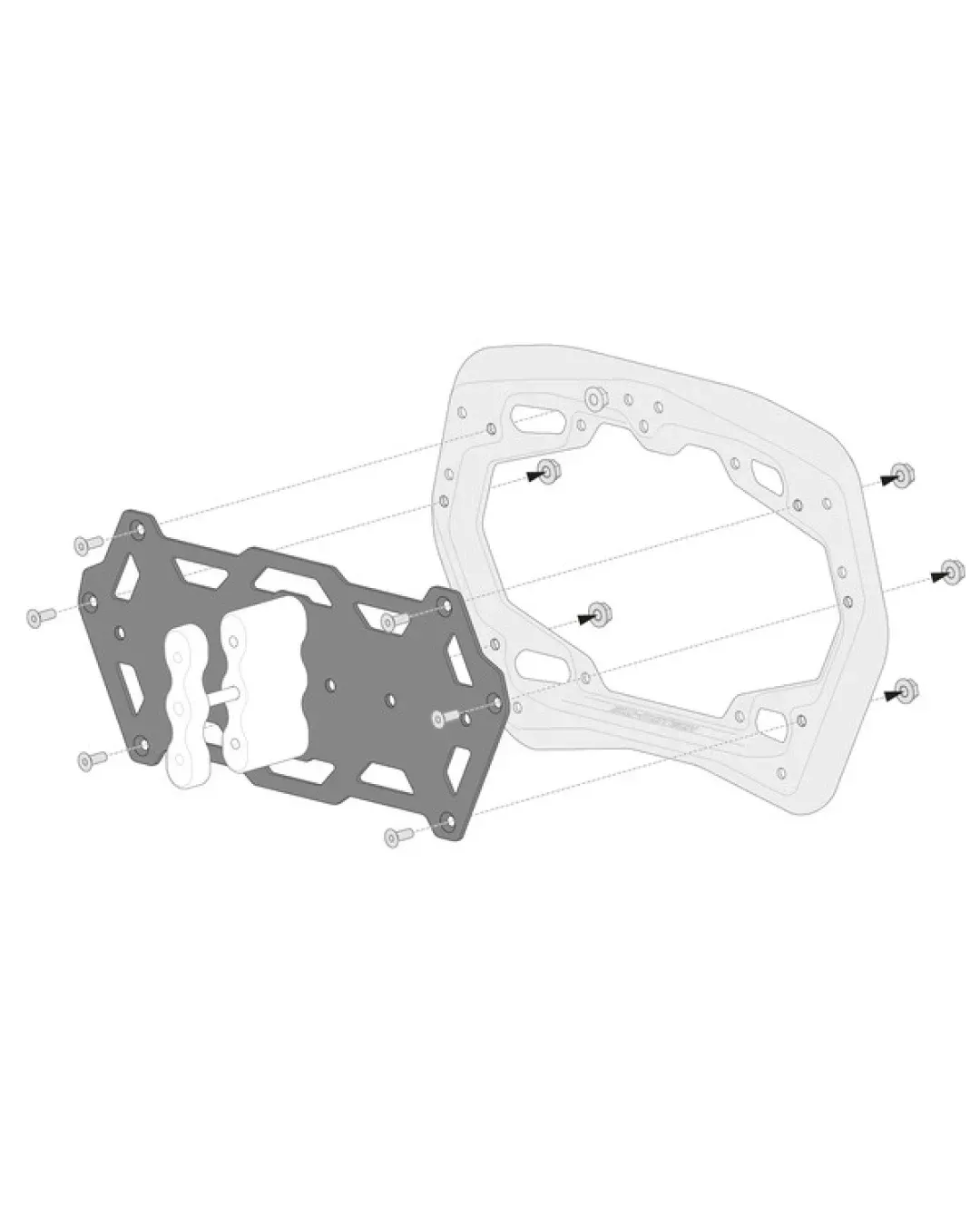 Монтажен комплект за куфари SW-MOTECH SIDE CARRIER ADP KIT PRO 1