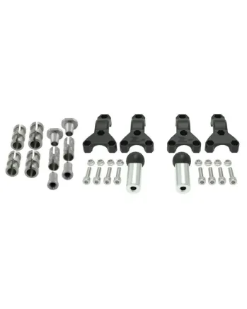 Монтажен комплект за протектори за кормило RACETECH Spheric Fitting Kit Hand Guard Ø22/28,6mm - universal