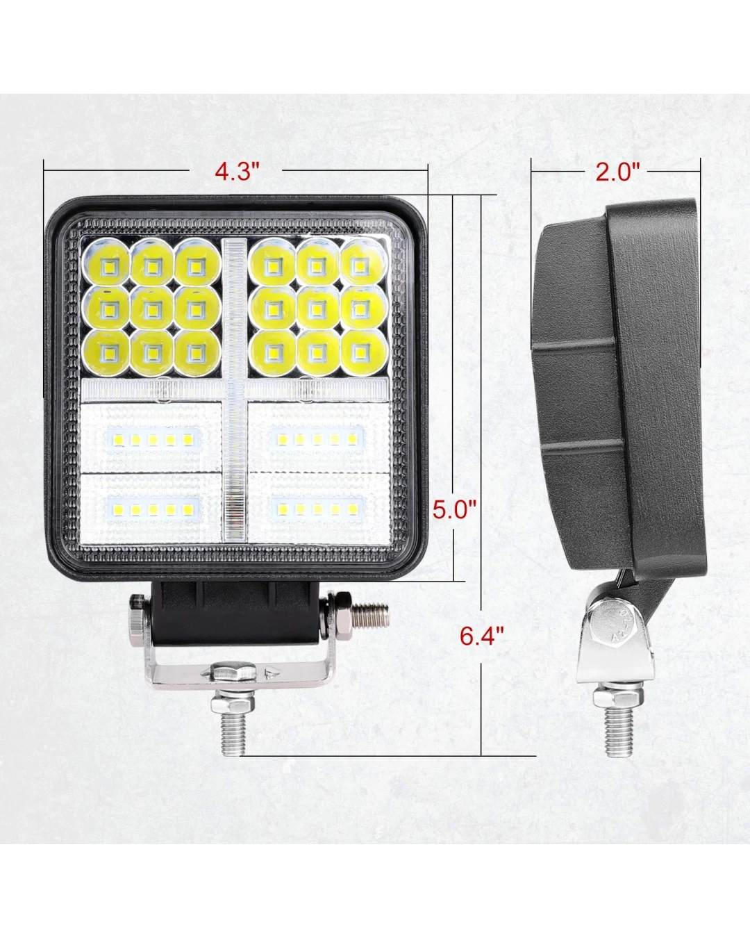 Мощен 162W LED 54 ЛЕД Диоден Фар Работна Лампа Прожектор Задна Светлина 12V 24V