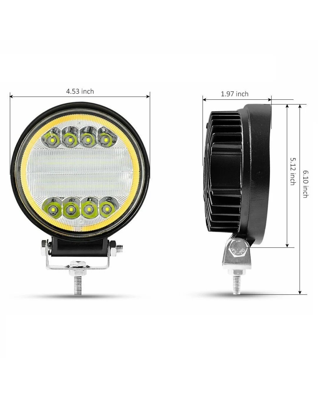 Мощна 72W LED ЛЕД Диоден Фар Работна Лампа Прожектор Задна Светлина 3000 Лумена 12V 24V