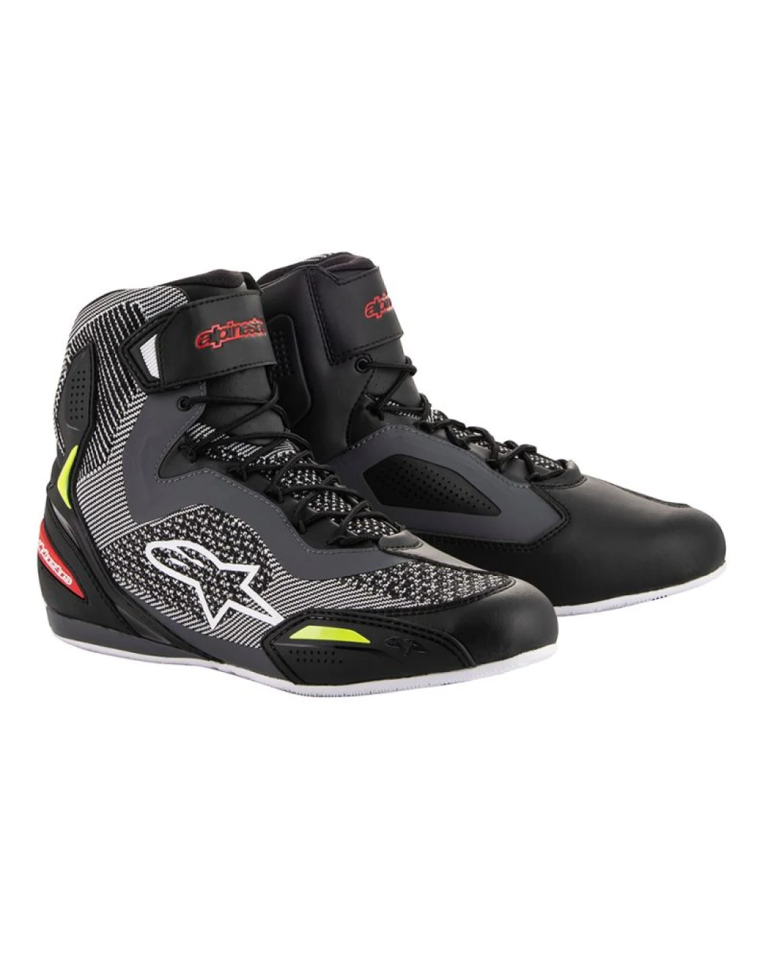 Мото боти ALPINESTARS FASTER-3 RIDEKNIT BLACK/GRAY/YELLOW FLUO