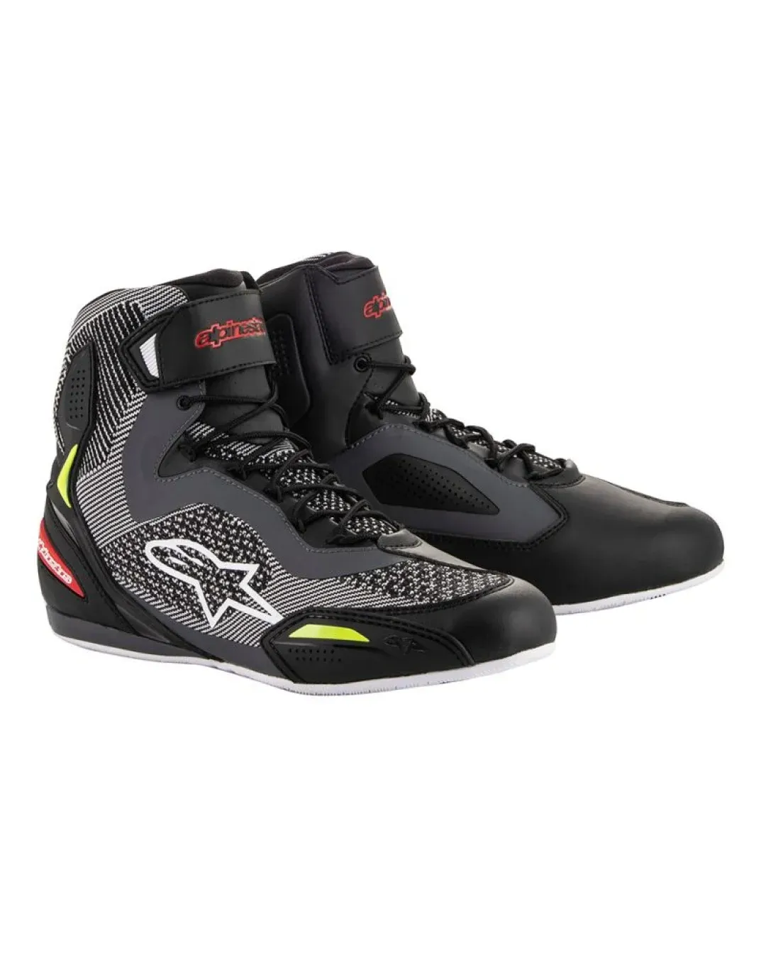 Мото боти ALPINESTARS FASTER-3 RIDEKNIT BLACK/GRAY/YELLOW FLUO