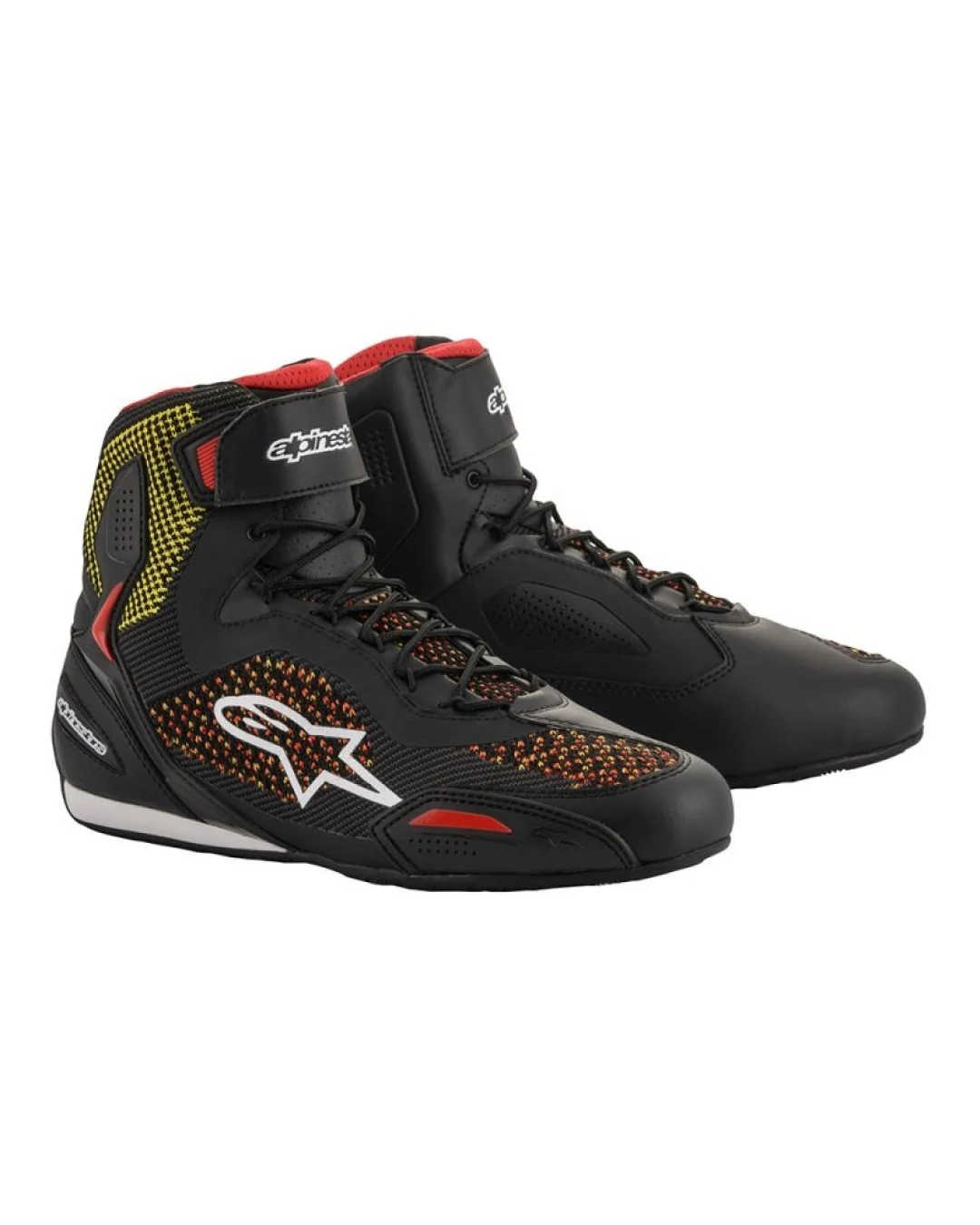 Мото боти ALPINESTARS FASTER-3 RIDEKNIT BLACK/YELLOW/RED
