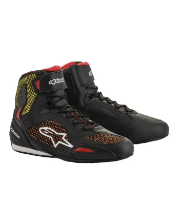 Мото боти ALPINESTARS FASTER-3 RIDEKNIT BLACK/YELLOW/RED